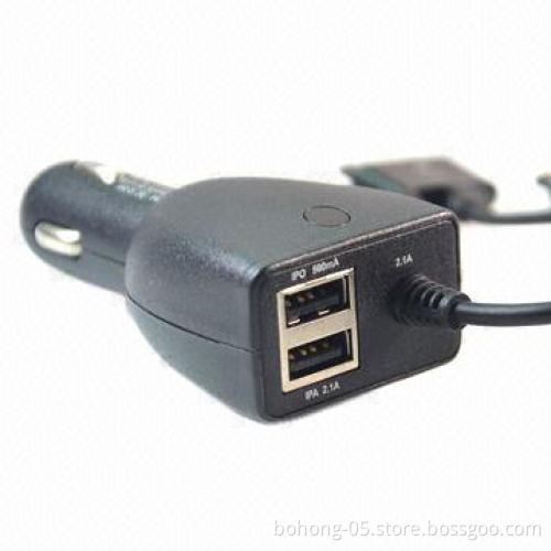 Car charger, charger wire multiple interfaces, apply to mobile phones, gamers, and more